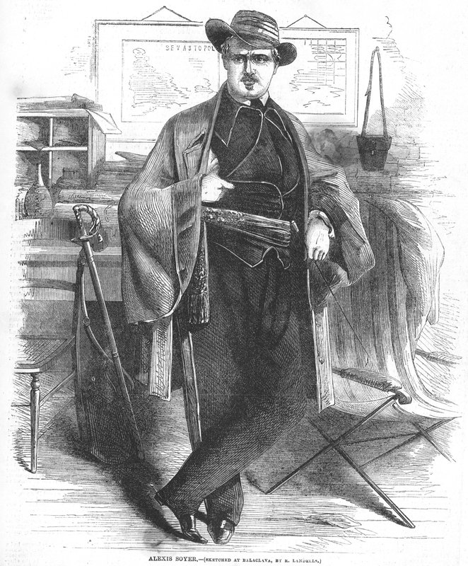 Alexis Soyer, Sketched at Balaclava by Ebenezer Landells