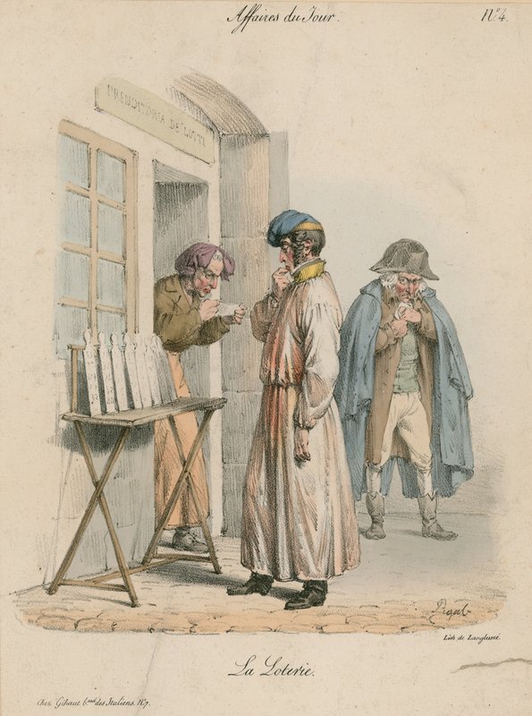 Affairs of the Day - The Lottery by Edme Jean Pigal