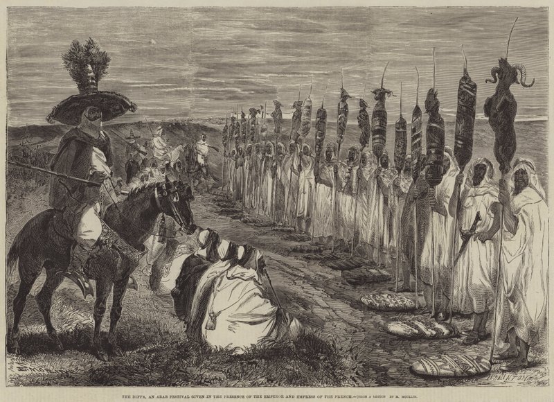 The Diffa, an Arab Festival Given in the Presence of the Emperor and Empress of the French by Edmond Morin