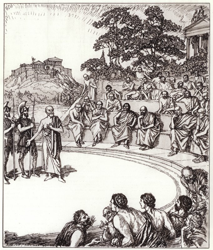 Socrates before his judges by Edmund Joseph Sullivan