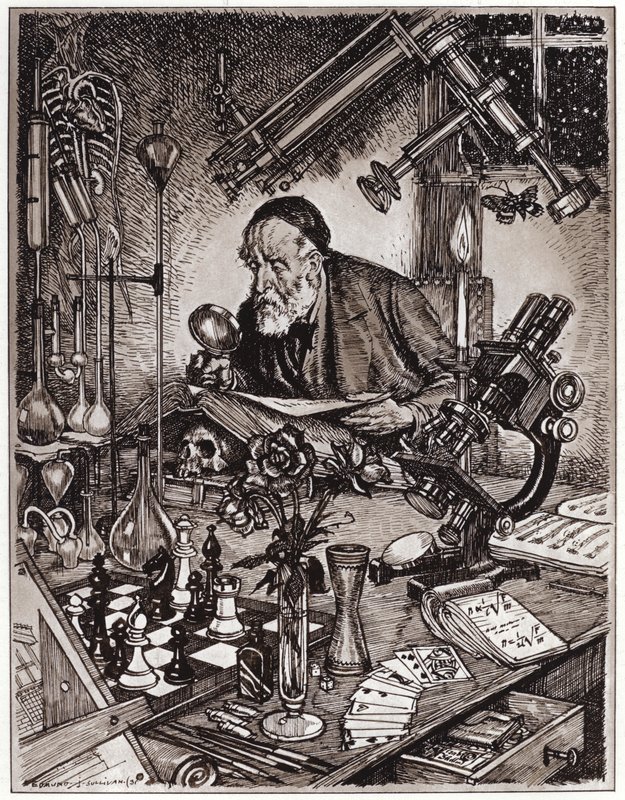 The Scientist at Work by Edmund Joseph Sullivan