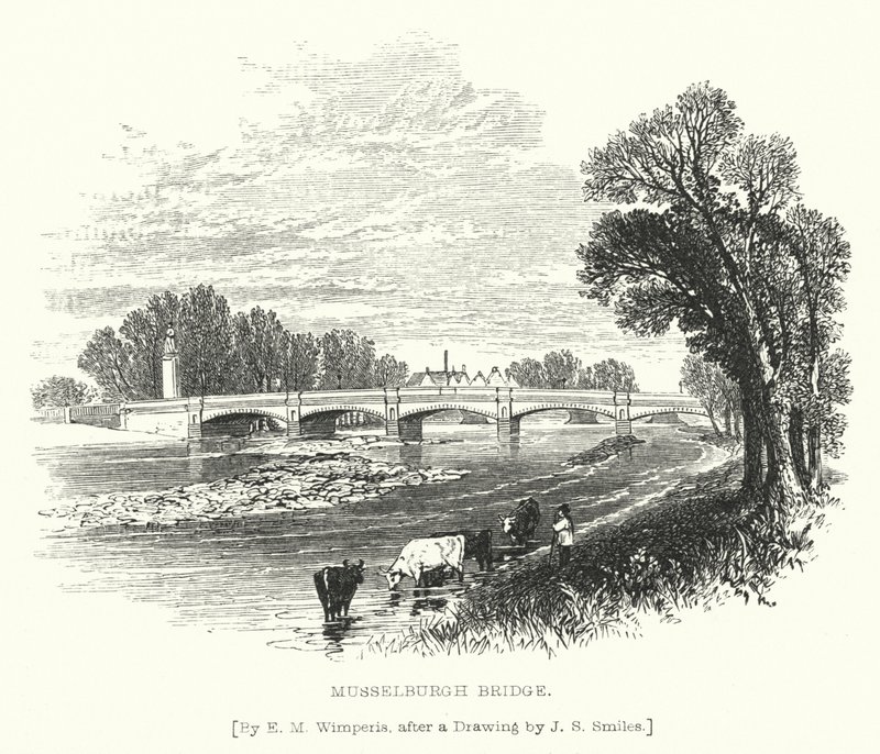 Musselburgh Bridge by Edmund Morison (after) Wimperis