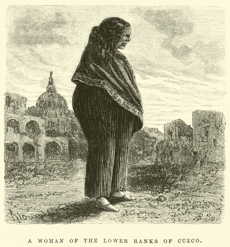 A Woman of the Lower Ranks of Cuzco by Edouard Riou