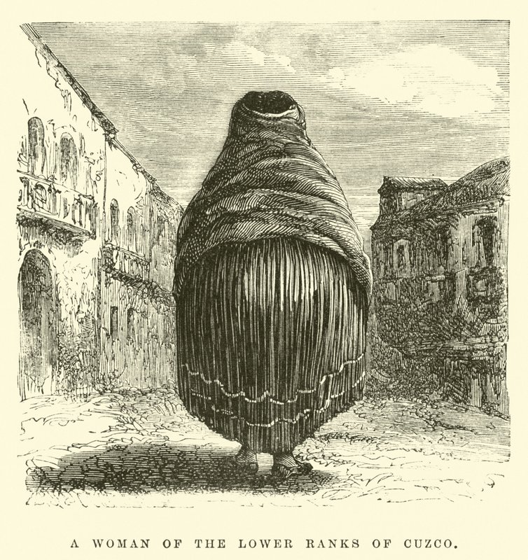 A Woman of the Lower Ranks of Cuzco by Edouard Riou