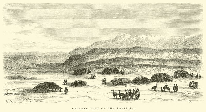 General View of the Pampilla by Edouard Riou