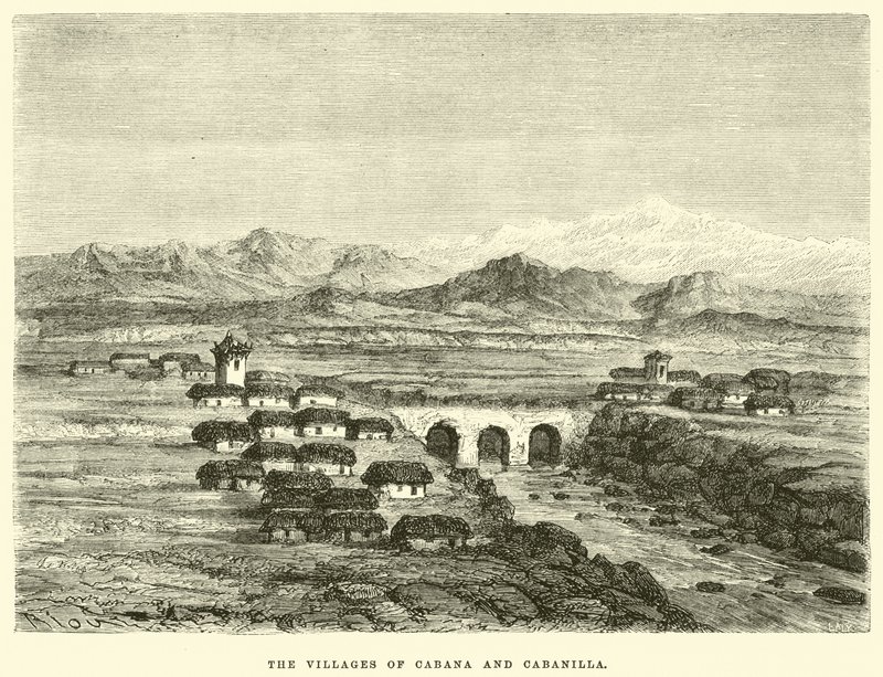 The Villages of Cabana and Cabanilla by Edouard Riou