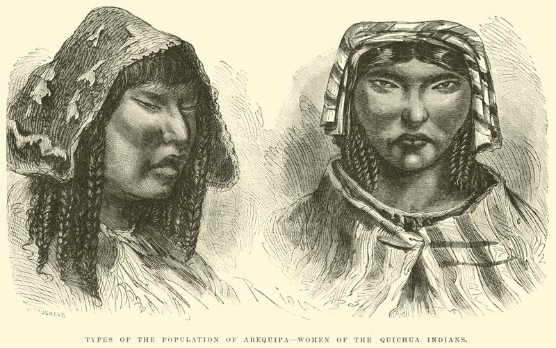 Types of the Population of Arequipa, Women of the Quichua Indians by Edouard Riou