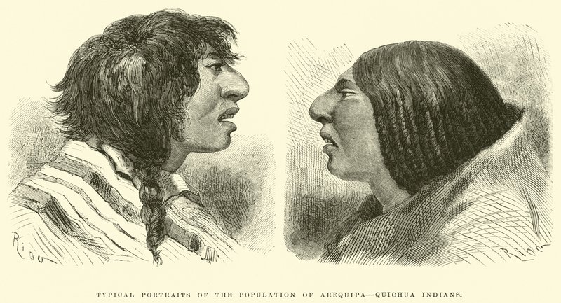 Typical Portraits of the Population of Arequipa, Quichua Indians by Edouard Riou