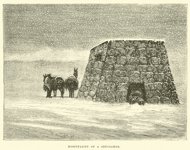 Hospitality of a Sepulchre by Edouard Riou