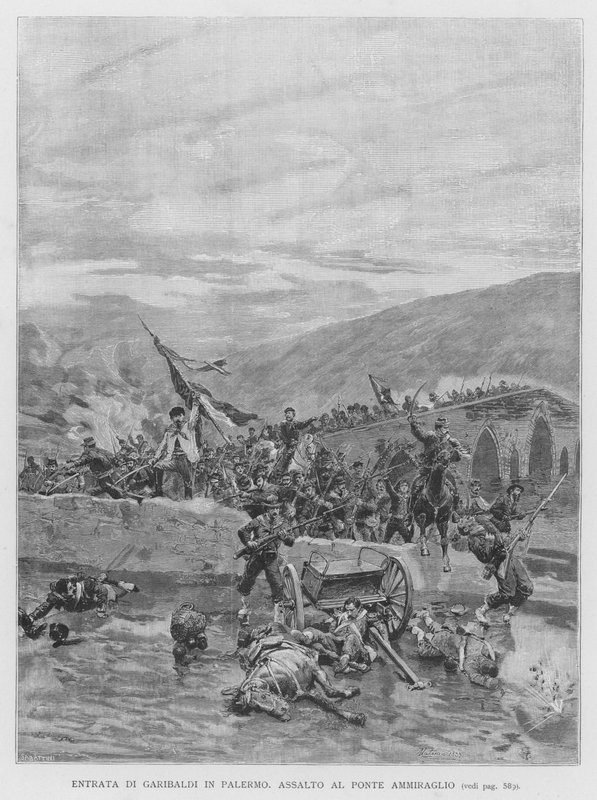 Entry of Garibaldi into Palermo by Edouardo Matania