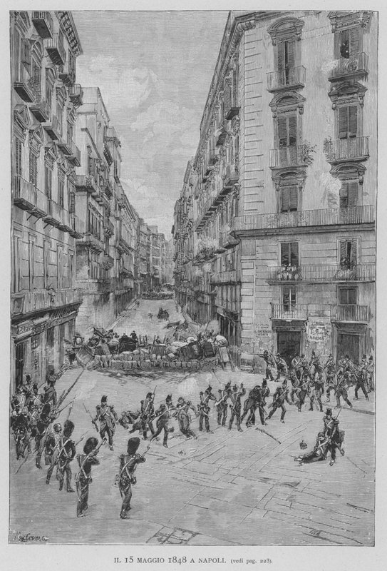 May 15, 1848 in Naples by Edouardo Matania