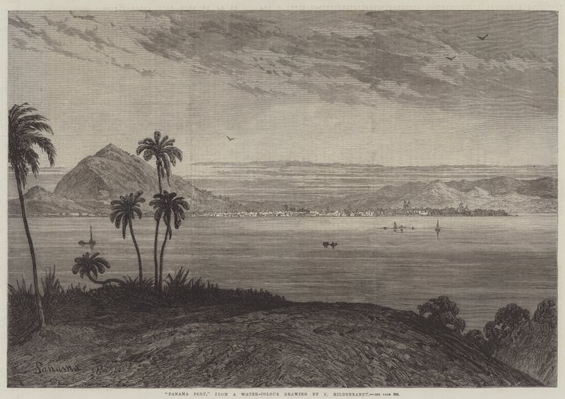 Panama Port by Eduard Hildebrandt