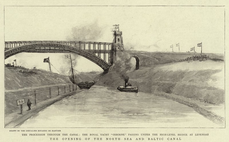 The Opening of the North Sea and Baltic Canal by Eduardo de Martino