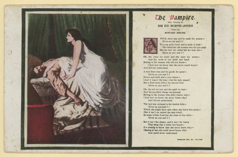 The Vampire by Rudyard Kipling by Edward Burne Jones