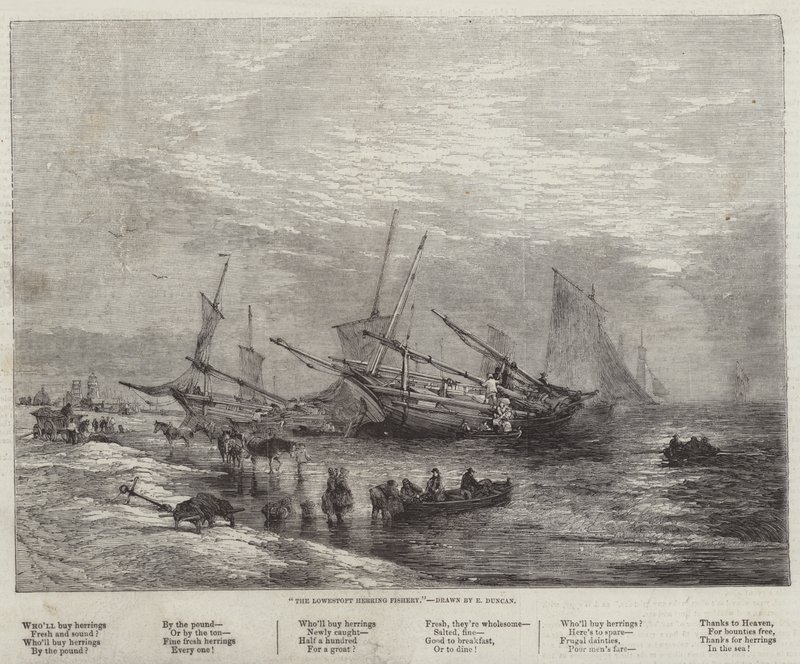 The Lowestoft Herring Fishery by Edward Duncan
