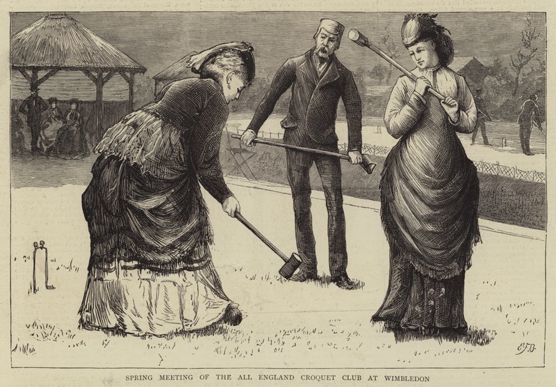Spring Meeting of the All England Croquet Club at Wimbledon by Edward Frederick Brewtnall