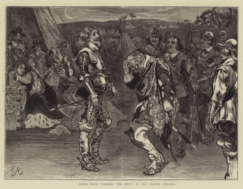 Scene from Charles the First at the Lyceum Theatre by Edward John Gregory