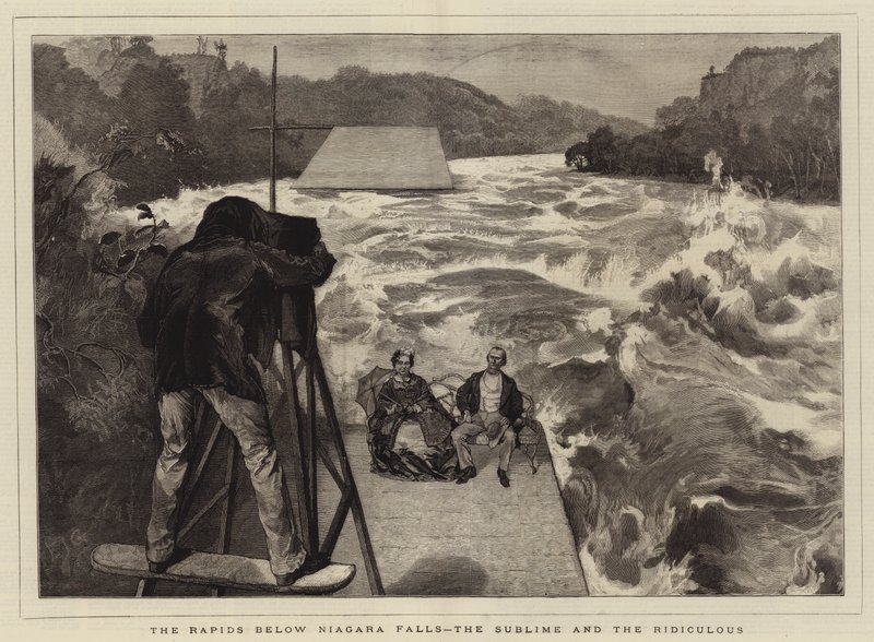 The Rapids Below Niagara Falls, the Sublime and the Ridiculous by Edward John Gregory
