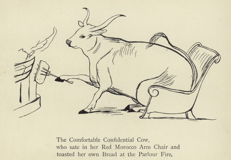 The Comfortable Confidential Cow by Edward Lear