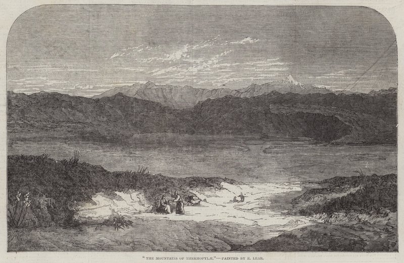 The Mountains of Thermopylae by Edward Lear