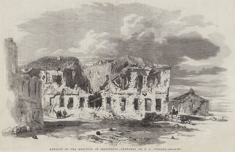 Remains of the Hospital in Sebastopol by Edward Angelo Goodall