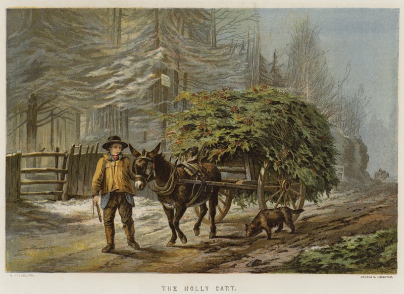 The Holly Cart by Edward Duncan