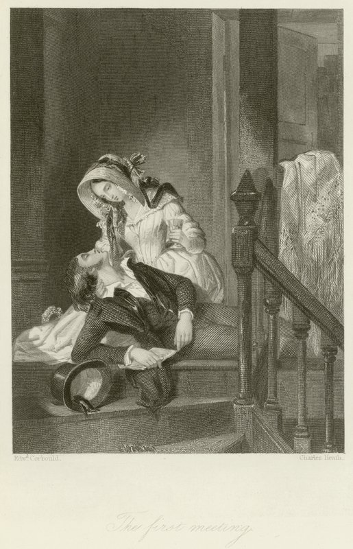 The First Meeting by Edward Henry Corbould