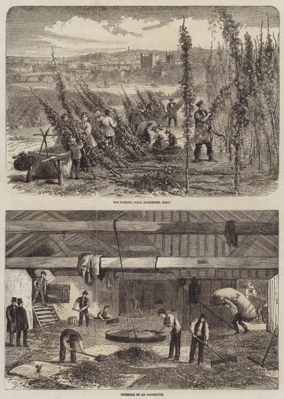 Hop Picking in Kent by Edward Hull