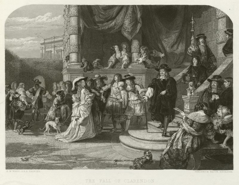 The Fall of Clarendon by Edward Matthew after Ward