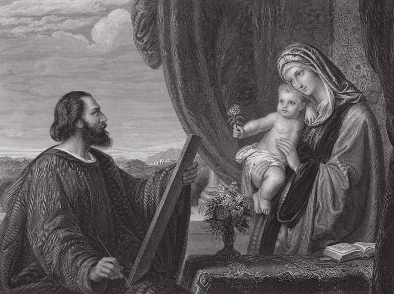 St Luke and the Virgin by Edward von Steinle