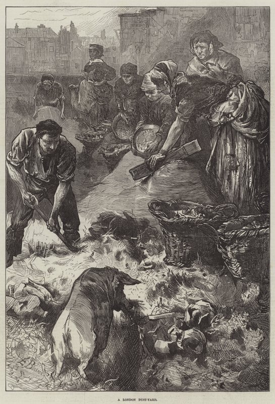 A London Dust-Yard by Edwin Buckman