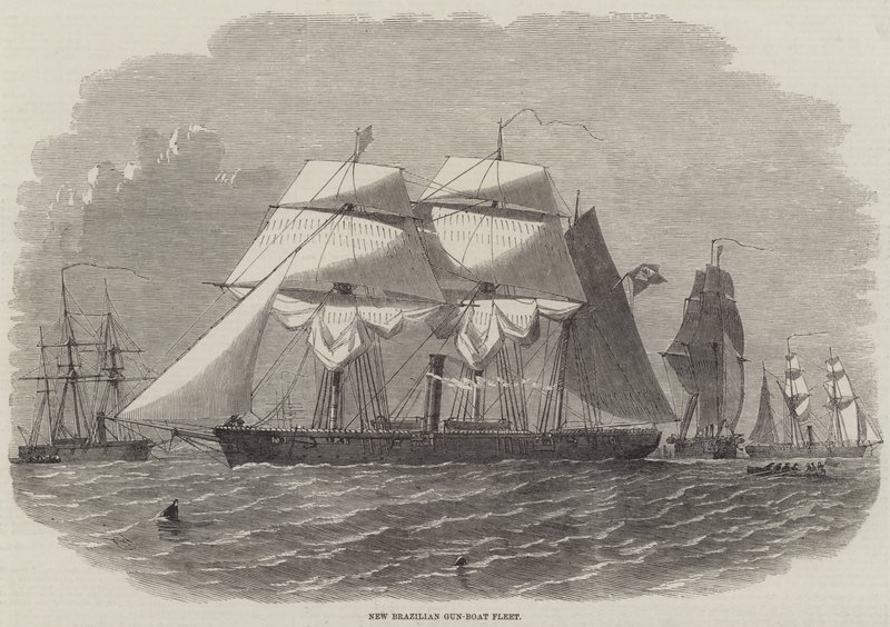 New Brazilian Gun-Boat Fleet by Edwin Weedon