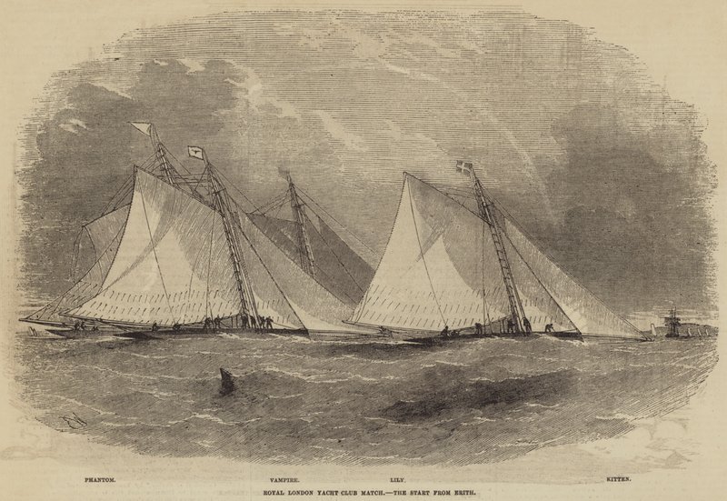 Royal London Yacht Club Match, the Start from Erith by Edwin Weedon