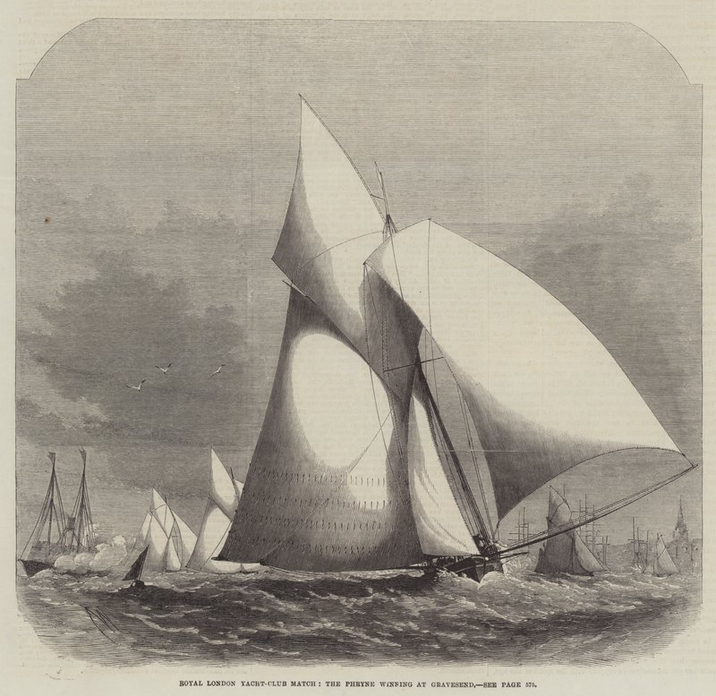 Royal London Yacht-Club Match, the Phryne Winning at Gravesend by Edwin Weedon