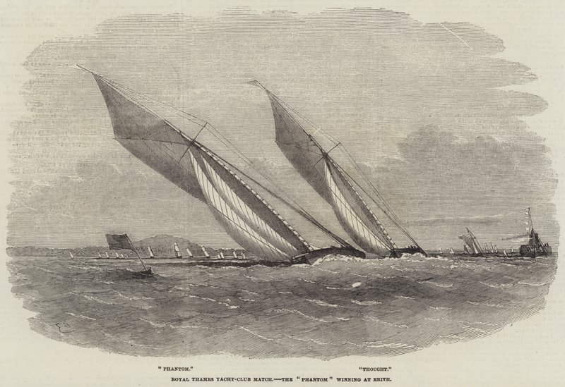 Royal Thames Yacht-Club Match, the Phantom Winning at Erith by Edwin Weedon