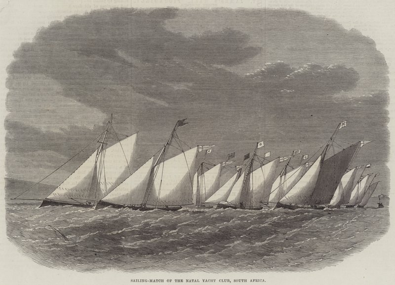 Sailing-Match of the Natal Yacht Club, South Africa by Edwin Weedon