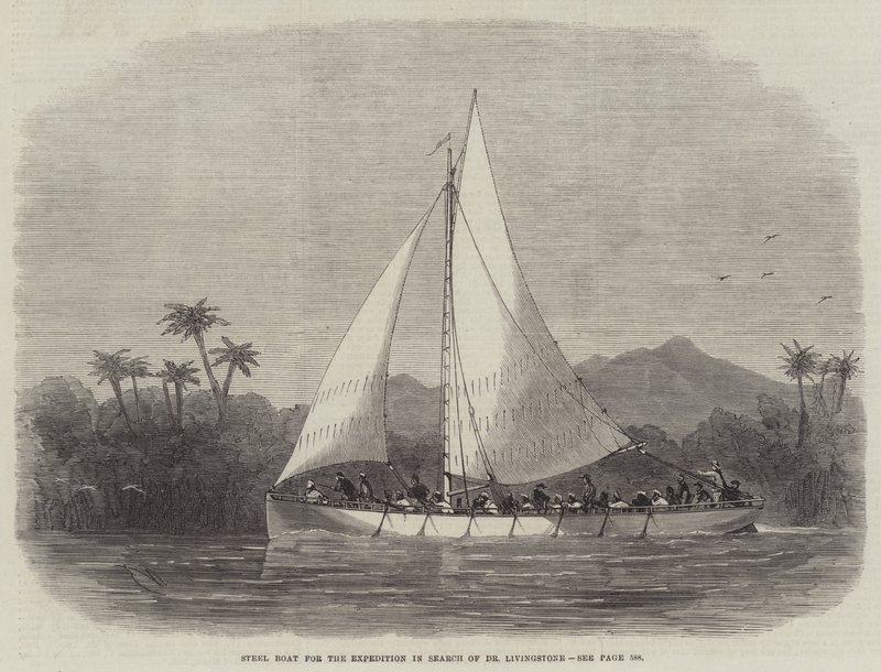 Steel Boat for the Expedition in Search of Dr Livingstone by Edwin Weedon