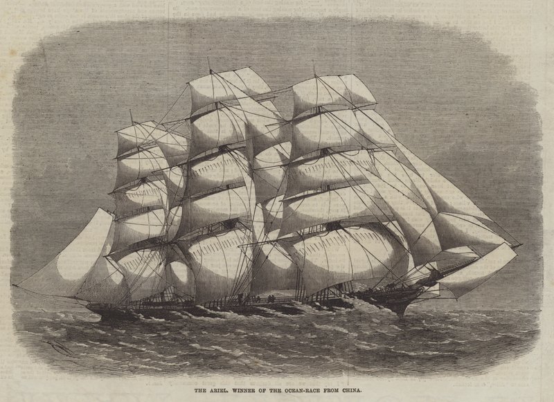 The Ariel, Winner of the Ocean-Race from China by Edwin Weedon