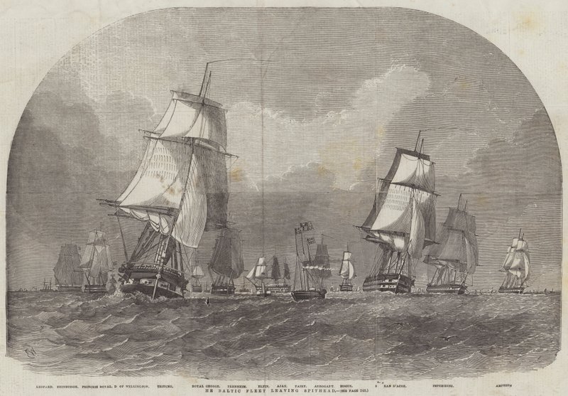 The Baltic Fleet Leaving Spithead by Edwin Weedon