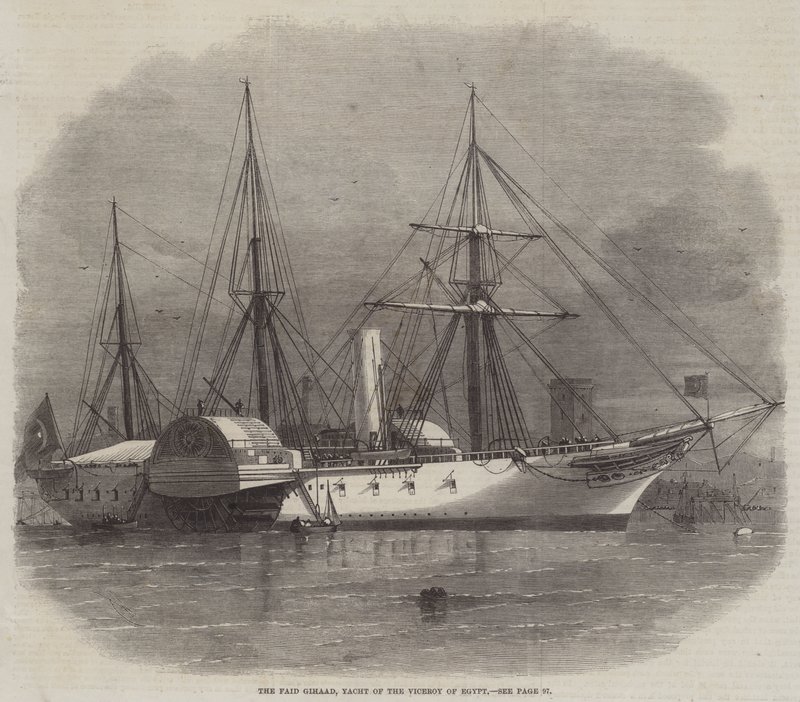 The Faid Gihaad, Yacht of the Viceroy of Egypt by Edwin Weedon