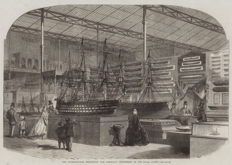 The International Exhibition, the Admiralty Department of the Naval Court by Edwin Weedon