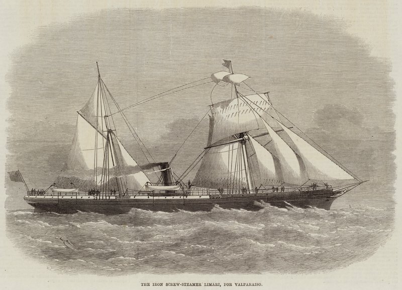 The Iron Screw-Steamer Limari, for Valparaiso by Edwin Weedon
