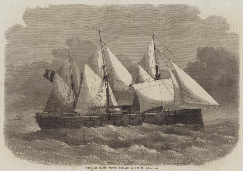 The Iron-Coated French Frigate La Gloire by Edwin Weedon