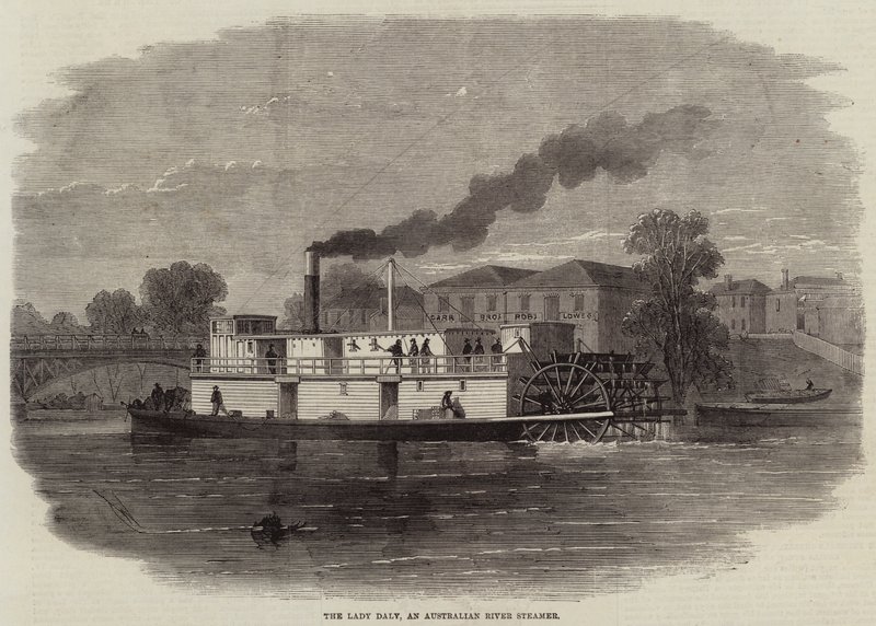 The Lady Daly, an Australian River Steamer by Edwin Weedon