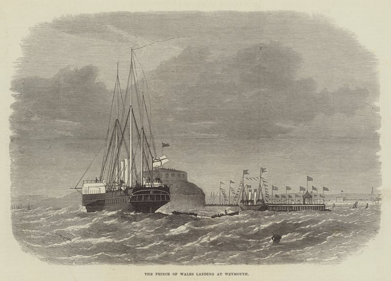 The Prince of Wales Landing at Weymouth by Edwin Weedon