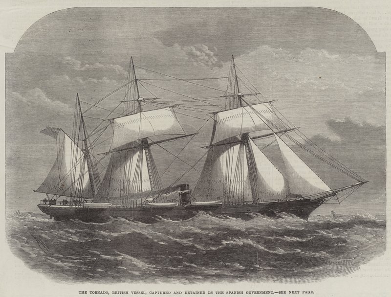 The Tornado, British Vessel, Captured and Detained by the Spanish Government by Edwin Weedon