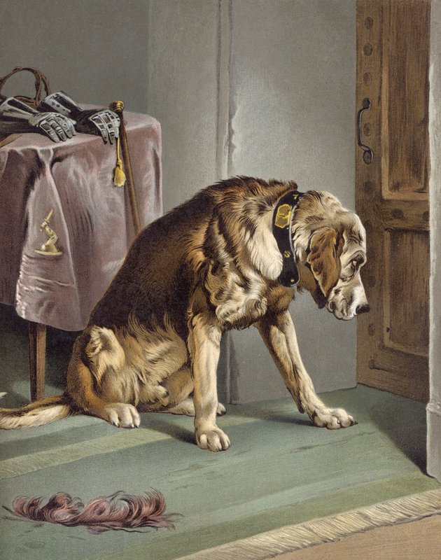 Suspense by Edwin after Landseer