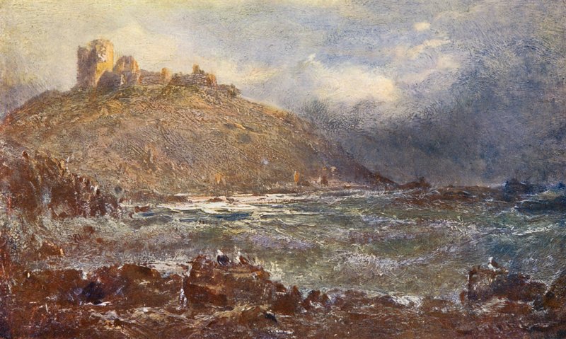 Criccieth Castle by Edwin Hayes