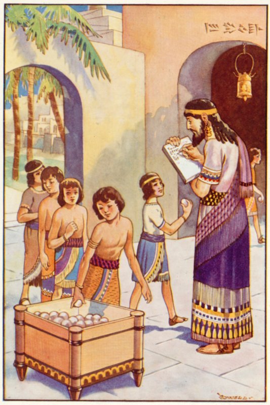 At School in Babylon by Edwin Tryon Billings