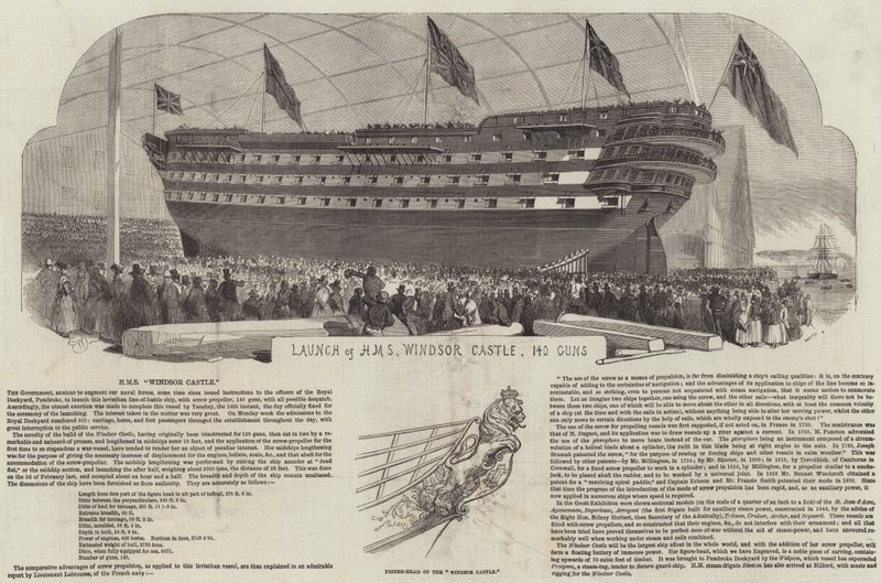 HMS Windsor Castle by Edwin Weedon